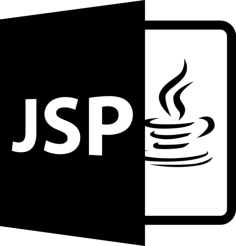 Jsp Open File Format With Java Logo Line Art Illustration Svg, Free Vectors File